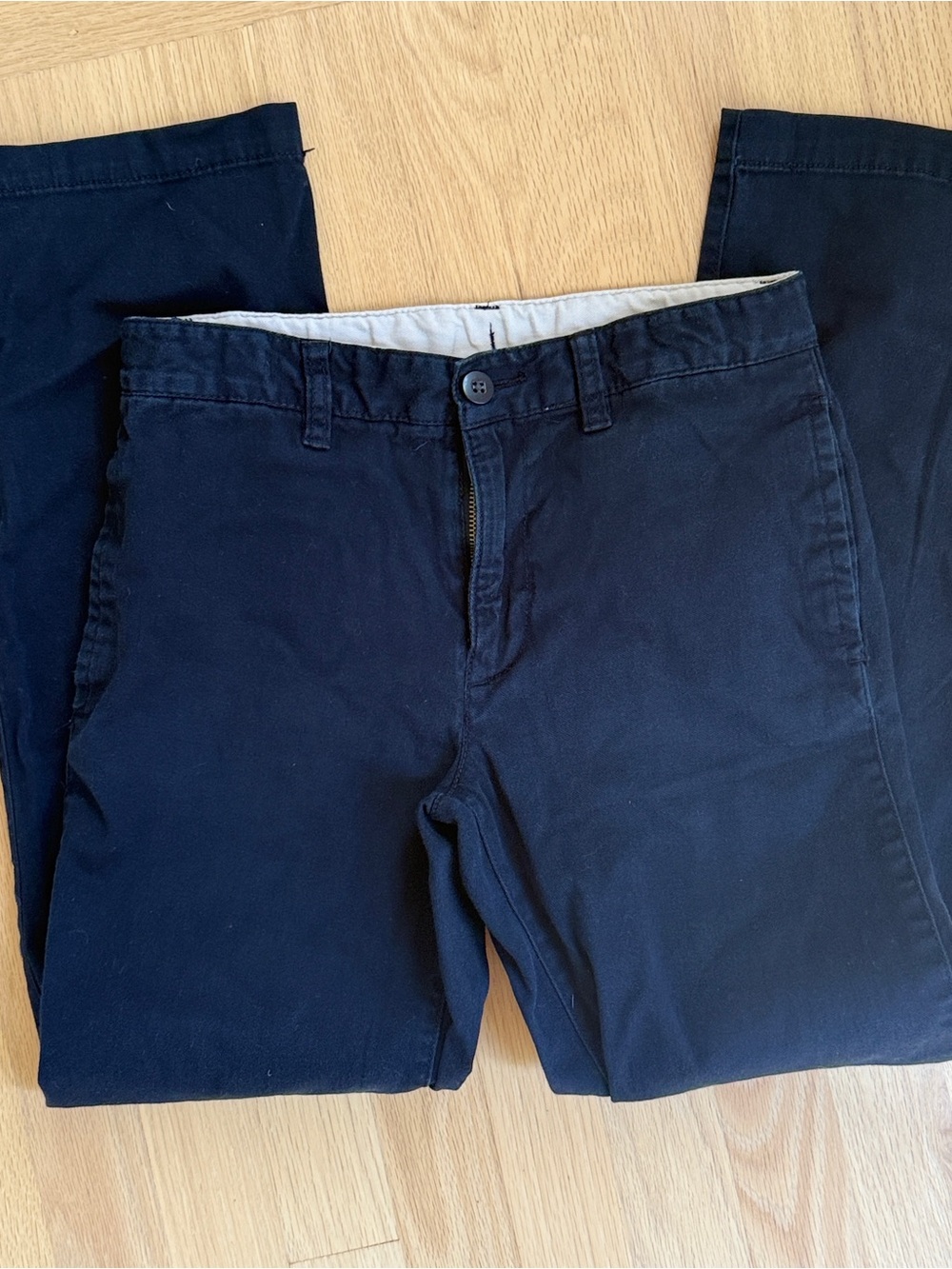 GAP Kids Boy’s 14 Navy Straight Leg Chino Pants Slacks School Uniform, 3 avlb